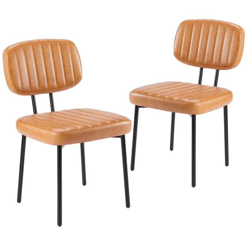 Comfy Kitchen Chair with Adjustable Foot, set of 2 - Brown