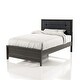 preview thumbnail 8 of 9, Aury Rustic Grey Solid Wood Tufted Panel Kid Bed by Furniture of America Full