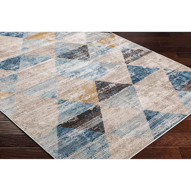Livabliss Pertek Distressed Geometric Area Rug