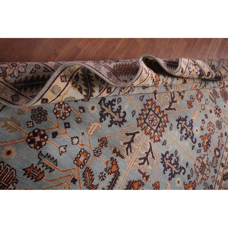 Oushak Oriental Area Rug Hand-Knotted Wool Carpet - 7'7"x 9'10"