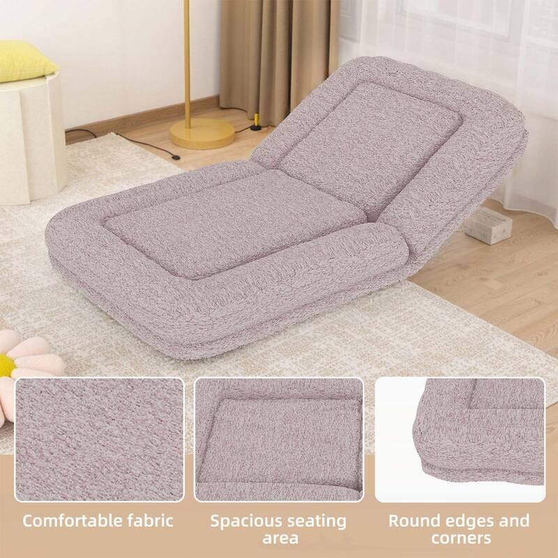 Folding Sofa Chair with 5 Adjustable Positions for Ultimate Relaxation and Comfortable Gaming,Meditation,and Lounging