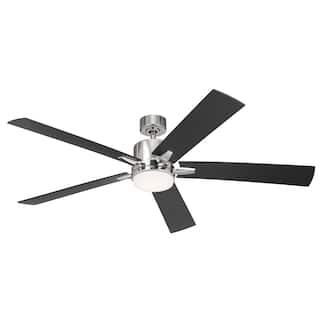 Kichler Lighting Lucian Elite XL 60 inch Integrated LED Indoor Polished Nickel Ceiling Fan