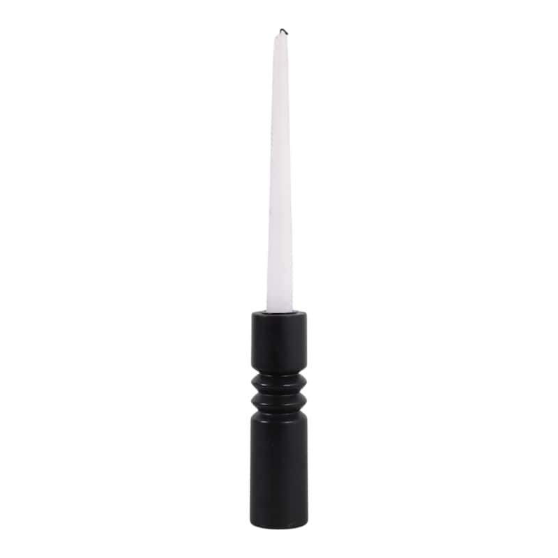 Wood Casual Home Style Decorative Candle Holders with Turned Design