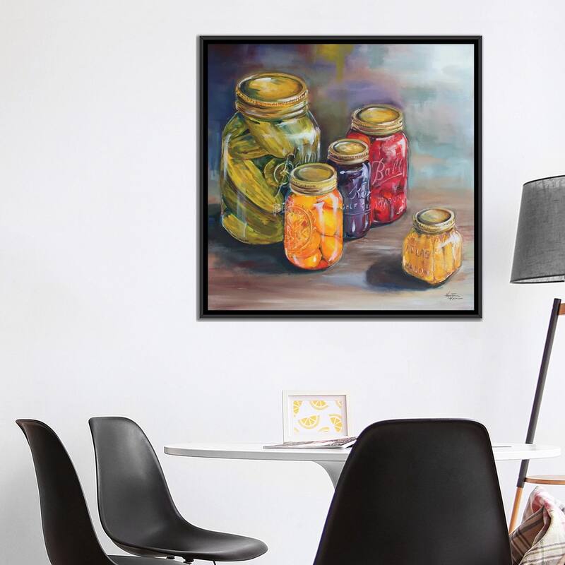 iCanvas "Canning Jars" by Kristine Kainer Framed
