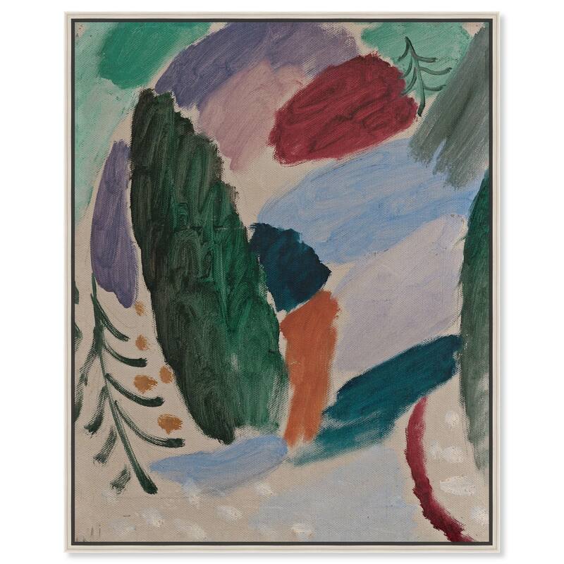 Jawlensky's Frost Canvas by Art Remedy - 24" x 30" - Silver