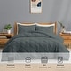 preview thumbnail 32 of 65, 3 Piece Reversible Pintuck Pinch Pleat Bohemia and Tufted Clipped Comforter Set