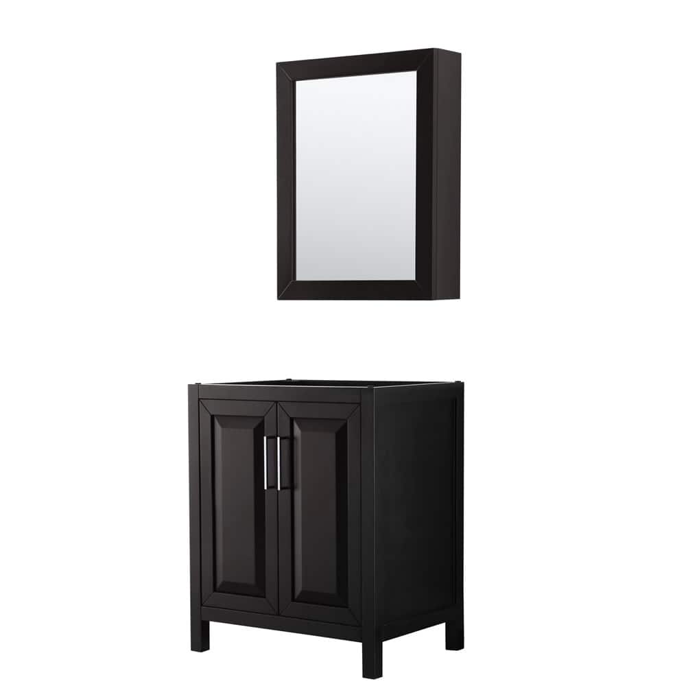 Wyndham Collection Daria 29" Single Free Standing Vanity Cabinet -