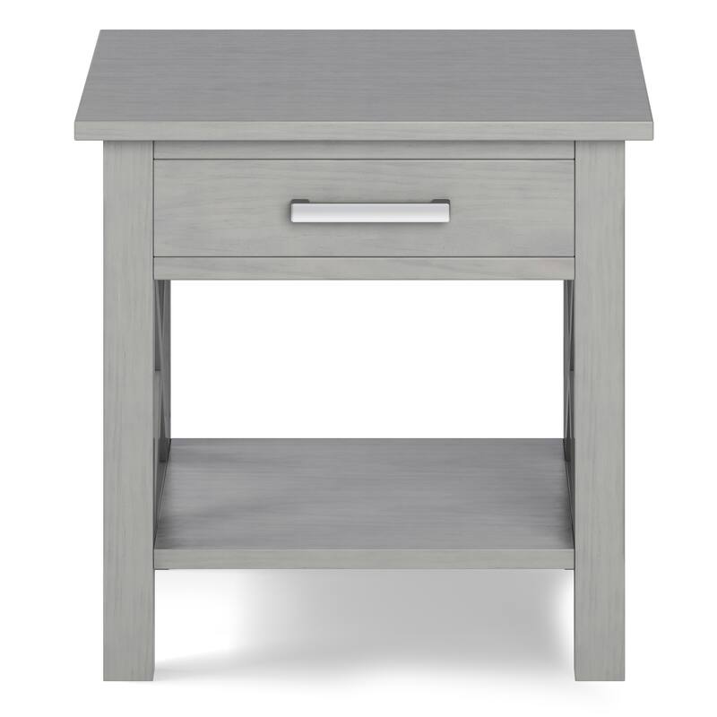 WYNDENHALL Waterloo SOLID WOOD 21 inch Wide Square Contemporary End Side Table - 21 inch Wide