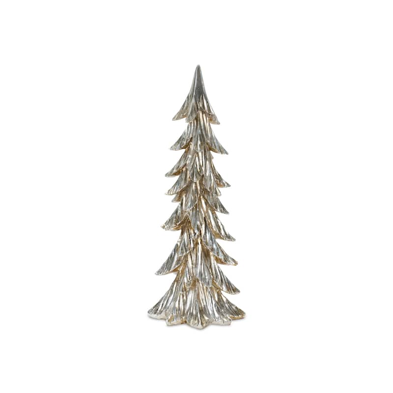 Set of 3 Silver Christmas Trees Tabletop Decor 2.25'