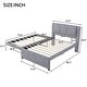 preview thumbnail 23 of 21, Merax Full Size Upholstery platform bed with Trundle