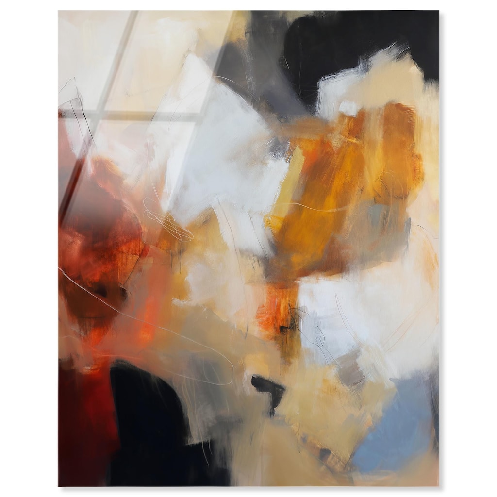 Earth and Fire I Acrylic by Art Remedy, Ready to Hang