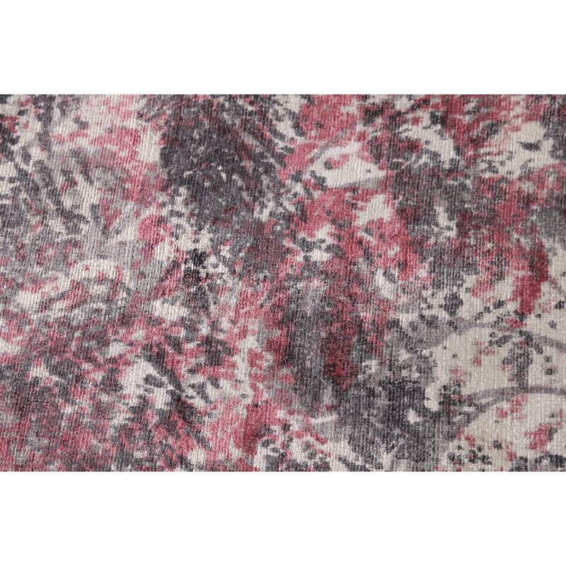 Modern Abstract Indian Rug Hand-Knotted Wool Carpet - 8'2"x 9'9"
