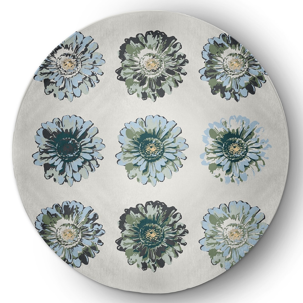 Gypsy Floral Spring Chenille Indoor/Outdoor Rug