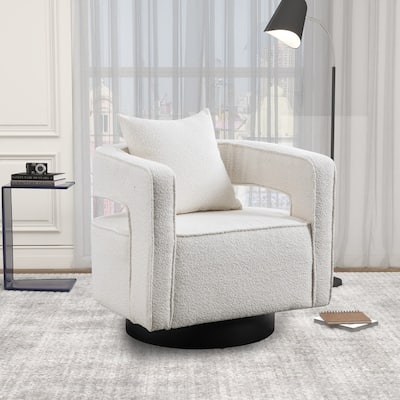 29.0"W Swivel Accent Arm Chair Modern Comfy Sofa Chair Club Chair