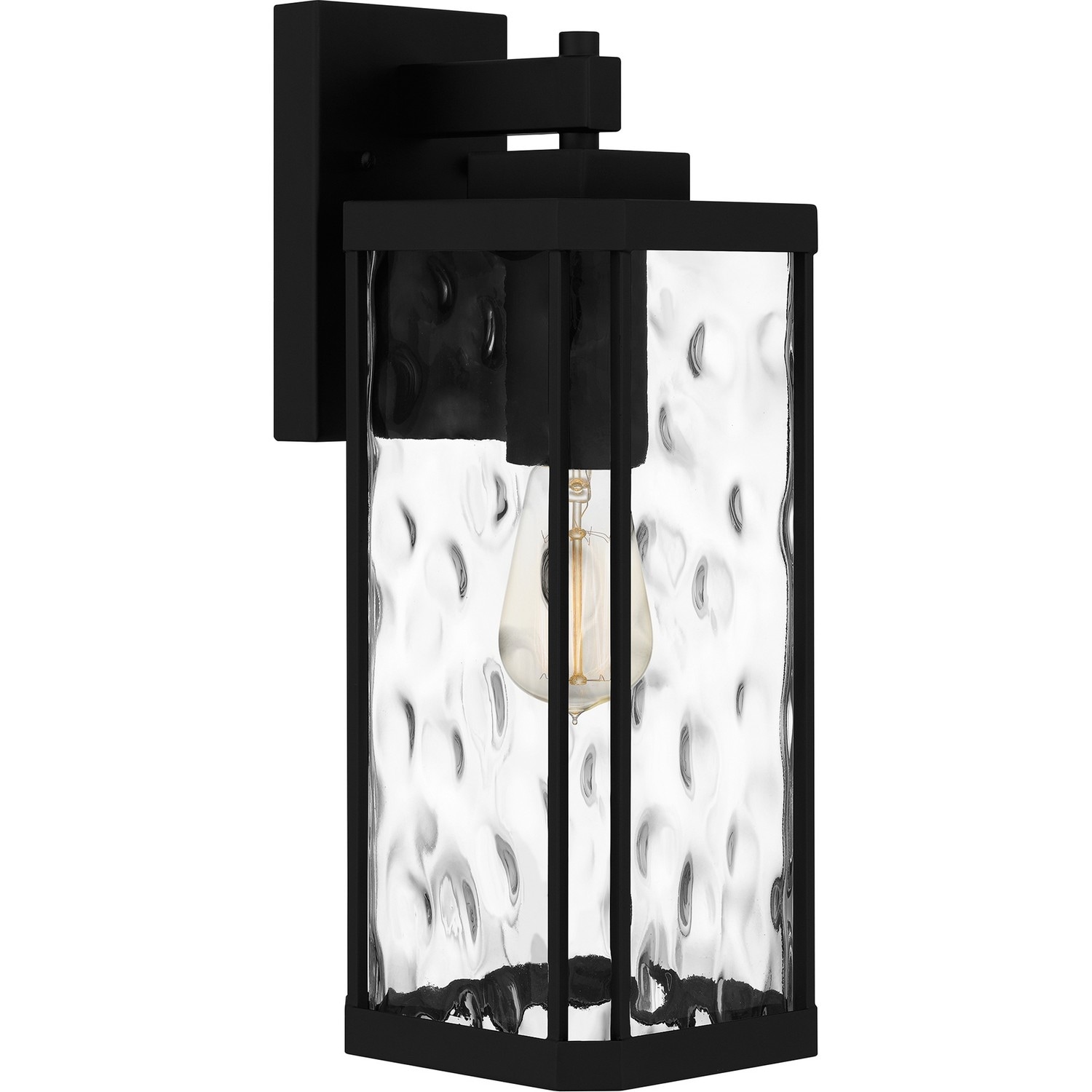 Balchier 1-Light Outdoor Wall Mount in Matte Black