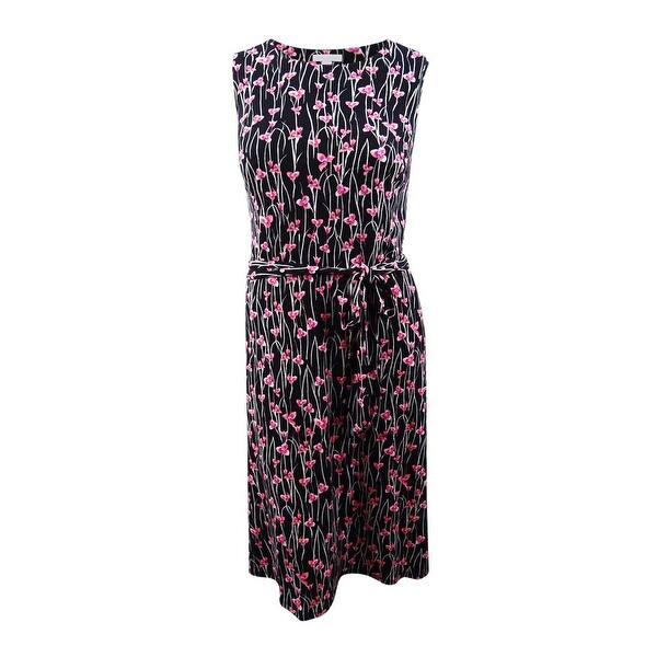 Shop Charter Club Women S Plus Size Floral Print Midi Dress 2x