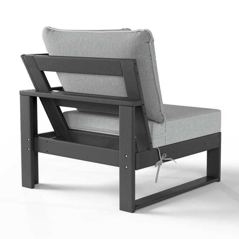 Endless Patio Deep Seating Corner Chair with Gray Frame