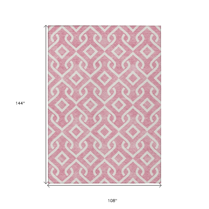 HomeRoots Geometric Transitional Rectangle Outdoor Rug