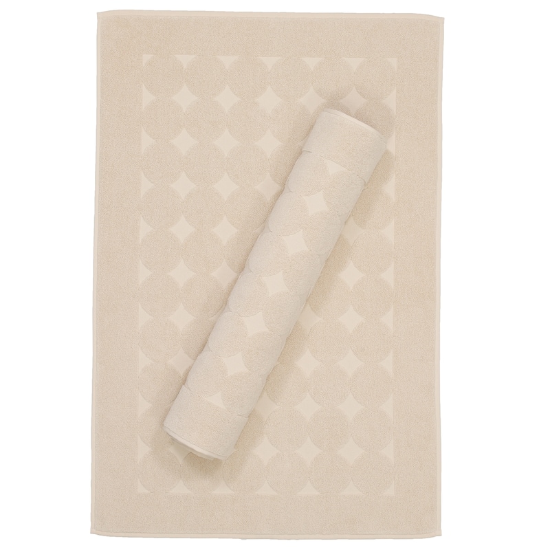 Authentic Hotel and Spa Turkish Cotton Bath Mat (Set of 2) - Beige