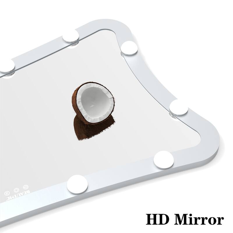 63"H Full Length Mirror with 3 Color Modes Lighted and Touch Control