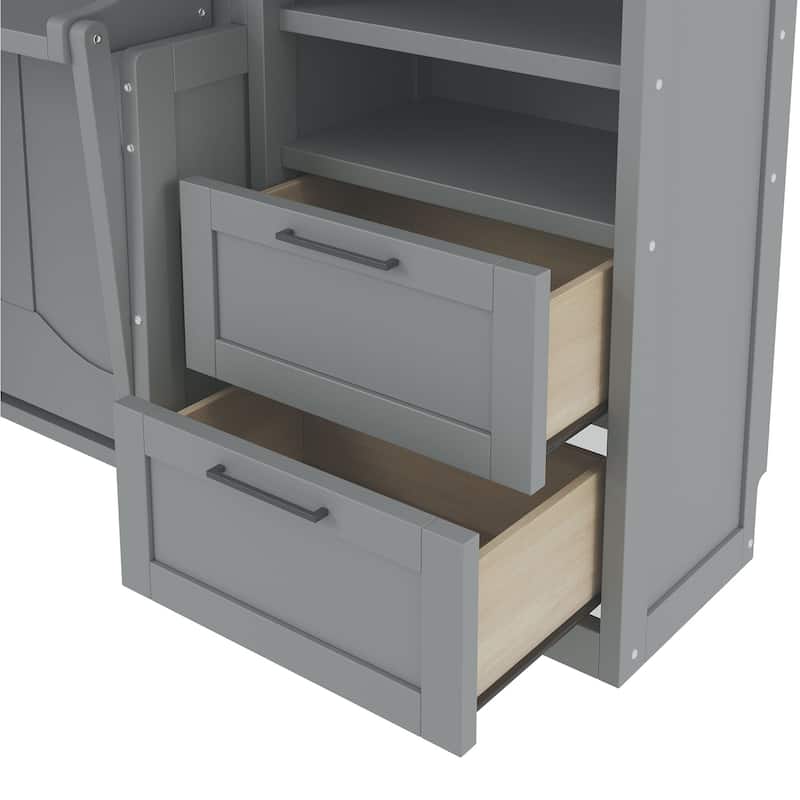 Full Size Murphy Bed Wall Bed with Closet