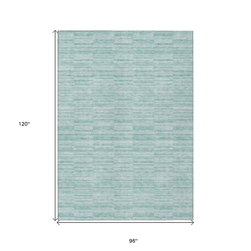 HomeRoots Striped Transitional Rectangle Outdoor Rug
