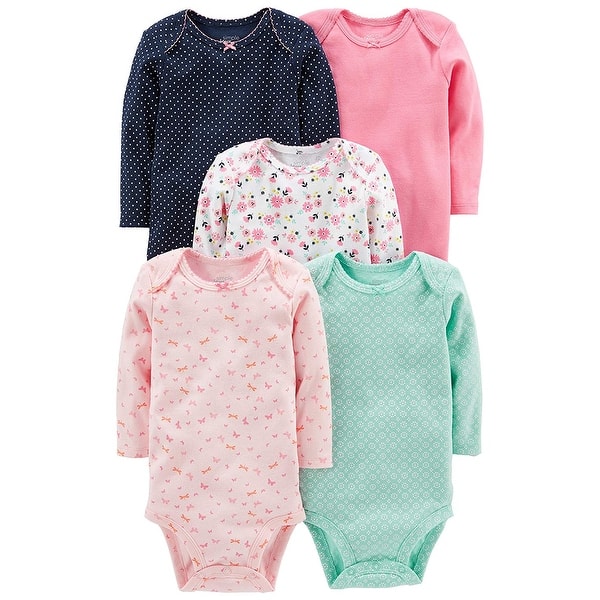 Simple Joys by Carters Baby-Jungen 5-Pack Long-Sleeve Bodysuit