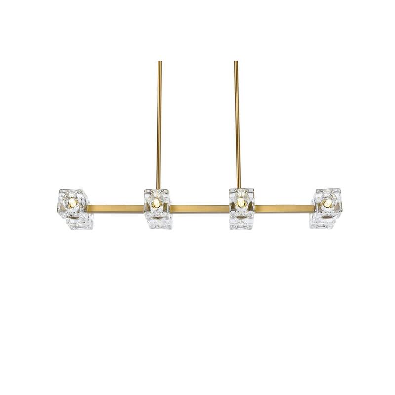 Elegant Lighting LD920D30 Lyra 8 Light 30" Wide Linear Pendant
