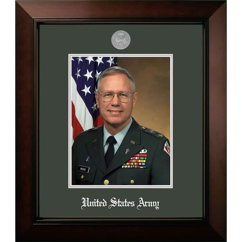 Patriot Frames Army 8x10 Portrait Legacy Frame with Silver Medallion