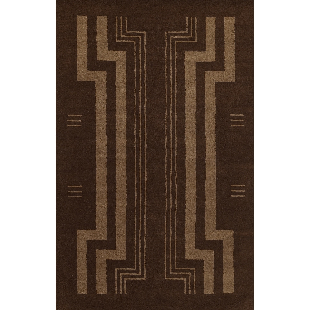 Momeni Simba Hand Tufted Wool Geometric Area Rug