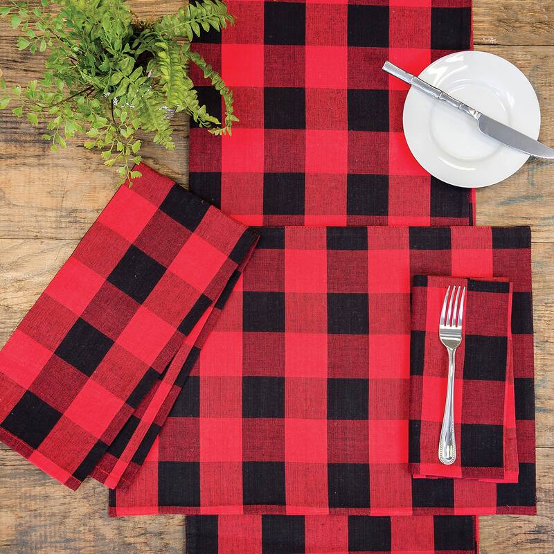 Franklin Black/Red July 4th Napkin Set of 6 - Set of 6