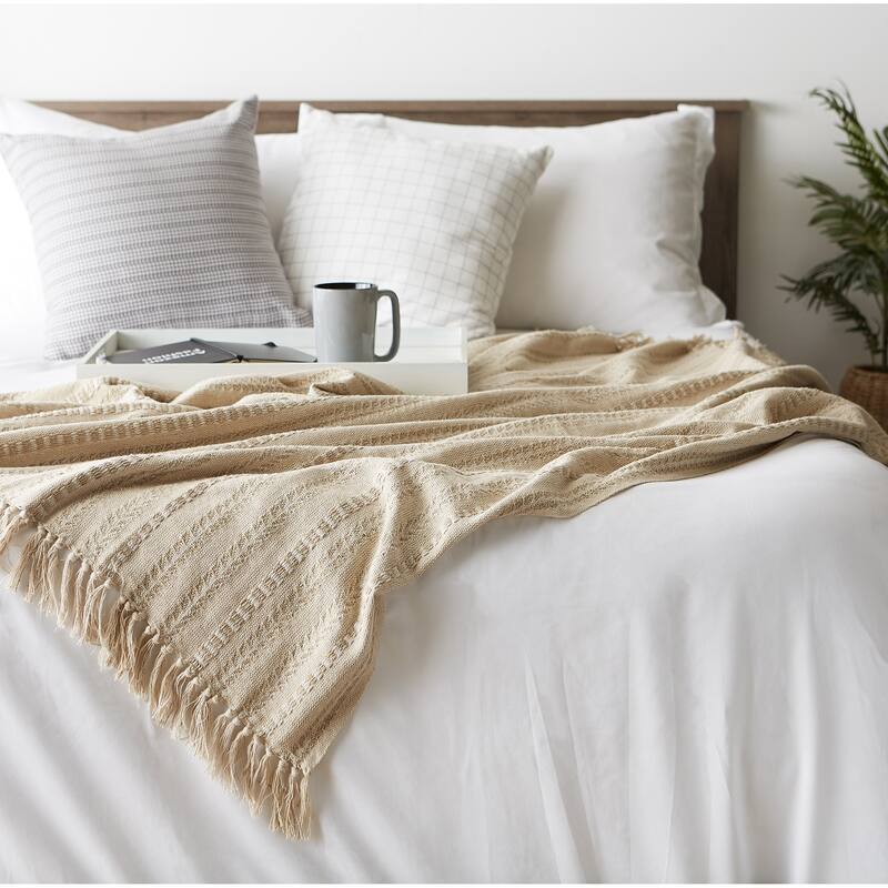 DII Braided Stripe Decorative Throw