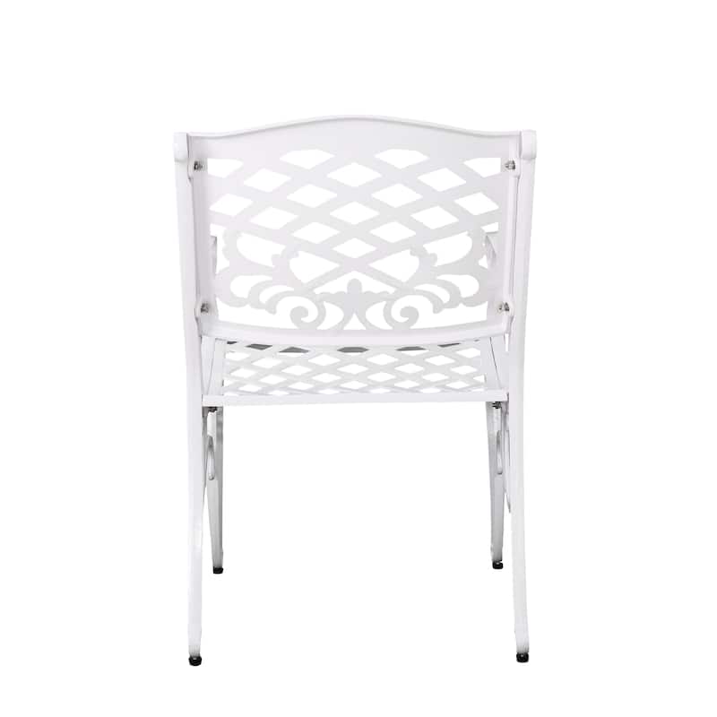 Phoenix Traditional Outdoor 4 Seater Round Cast Aluminum Dining Set by Christopher Knight Home