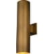 preview thumbnail 1 of 7, Vaxcel Lighting T0789 Chiasso 2 Light 20" Tall Outdoor Wall Sconce Warm Brass