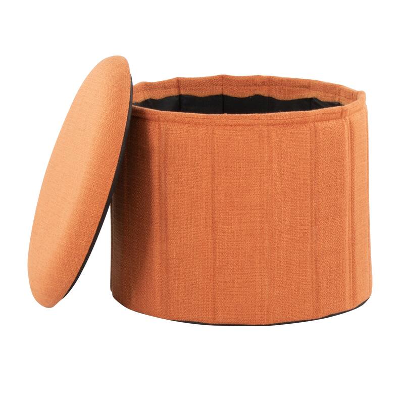 Lindsey Contemporary/Glam Folding Storage Ottoman in Velvet by LumiSource