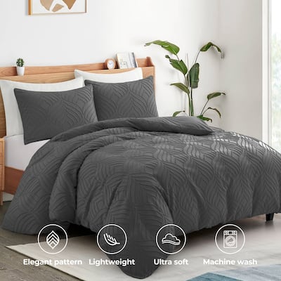 3-Piece Embroidery Duvet Cover & Pillowcase Set