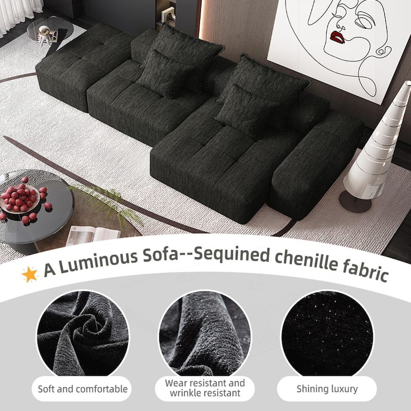 Comfortable Oversized Sectional Sofa with Multiple Functions and Stylish Design