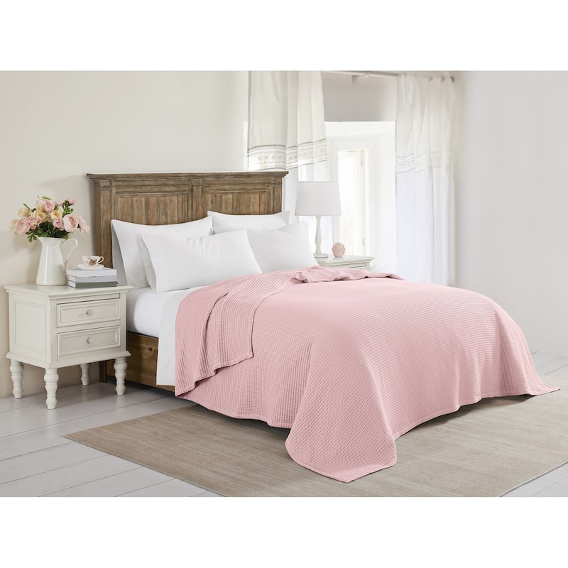 The Farmhouse by Rachel Ashwell Cotton Waffle Blanket and Throw