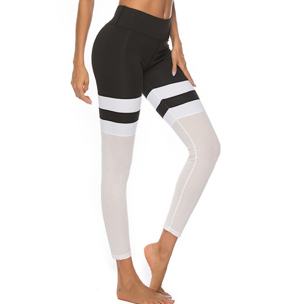 women in sheer yoga pants