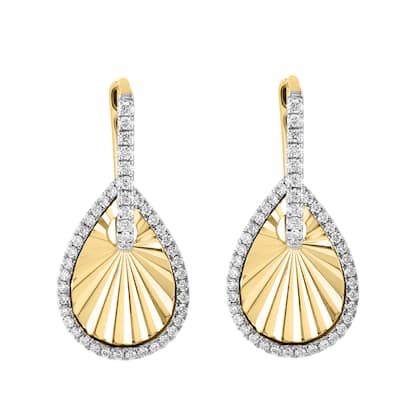 EFFY 14K Yellow Gold Diamond Earrings