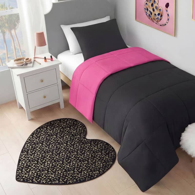 Juicy Couture Metallic Leopard Plush Rugs