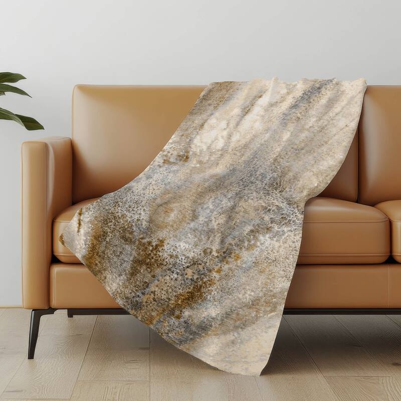 Premium Machine Washable Contemporary Glam Sherpa Throw Blanket