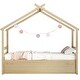 preview thumbnail 23 of 33, Bedroom Twin Size House-shaped Bed with Trundle