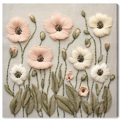 Stitched Serenity I Canvas by Art Remedy, Gallery Wrapped