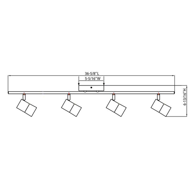 Metro 1-light Satin Nickel LED Fixed Rail, Frosted Clear Glass Shade - Satin Nickel