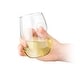 preview thumbnail 8 of 7, Final Touch Set of 4 Conundrum Stemless White Wine Glasses - 9 oz