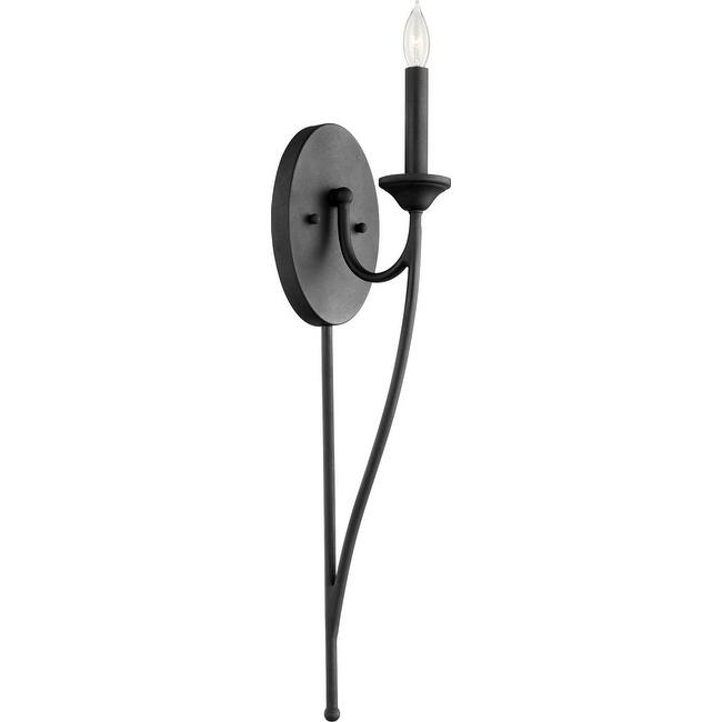 Quorum International Brooks 26" Tall Bathroom Sconce - Noir