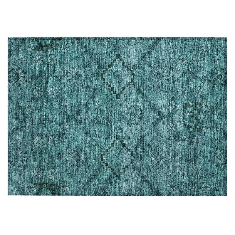 Machine Washable Indoor/ Outdoor Chantille Boho Global Rug