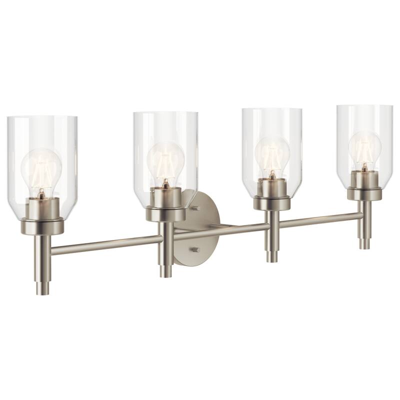 Kichler Lighting Madden Bathroom Vanity Light with Clear Glass - 34 - Brushed Nickel