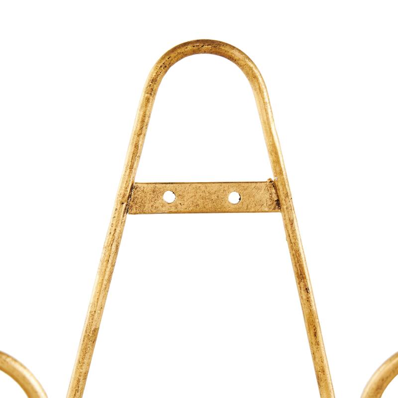Gold Metal Hanging Wall Rack Scroll Display Easel (Set of 3)